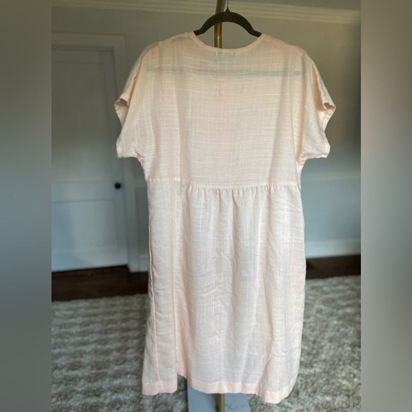 Vintage Cottagecore Great Times Lace-Front Dress Romantic Garden Summer Resort - Picture 3 of 7